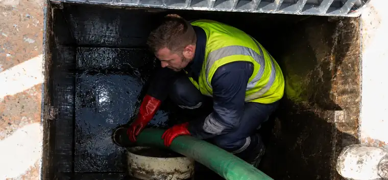 Underground drainage work in Dubai