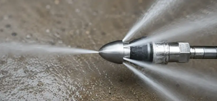 Hydro jetting a drain line in Dubai